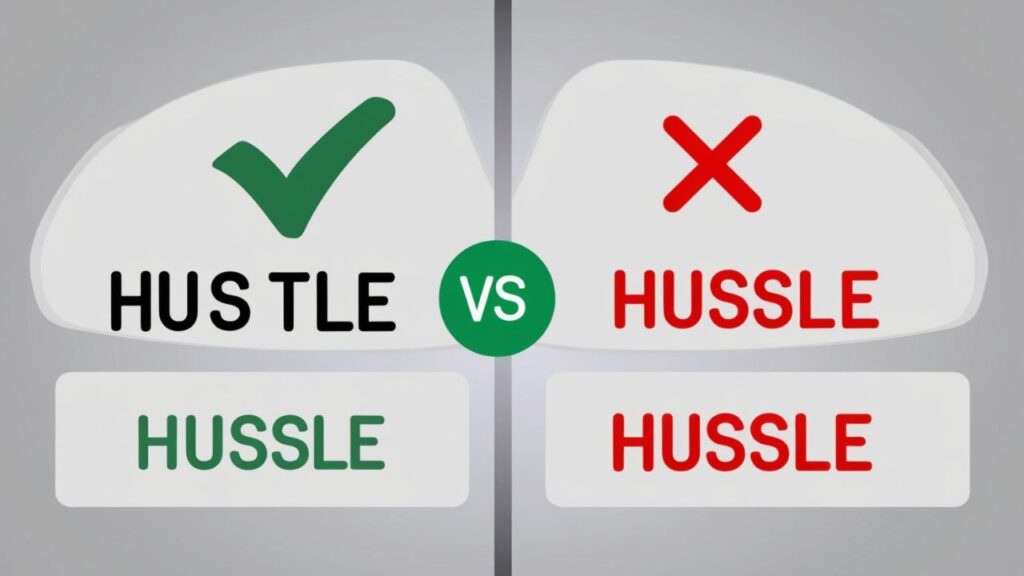 hustle spelling, hussle meaning, hustle vs hussle, correct spelling hustle, hustle definition, hustle examples, hustle usage, hussle mistake