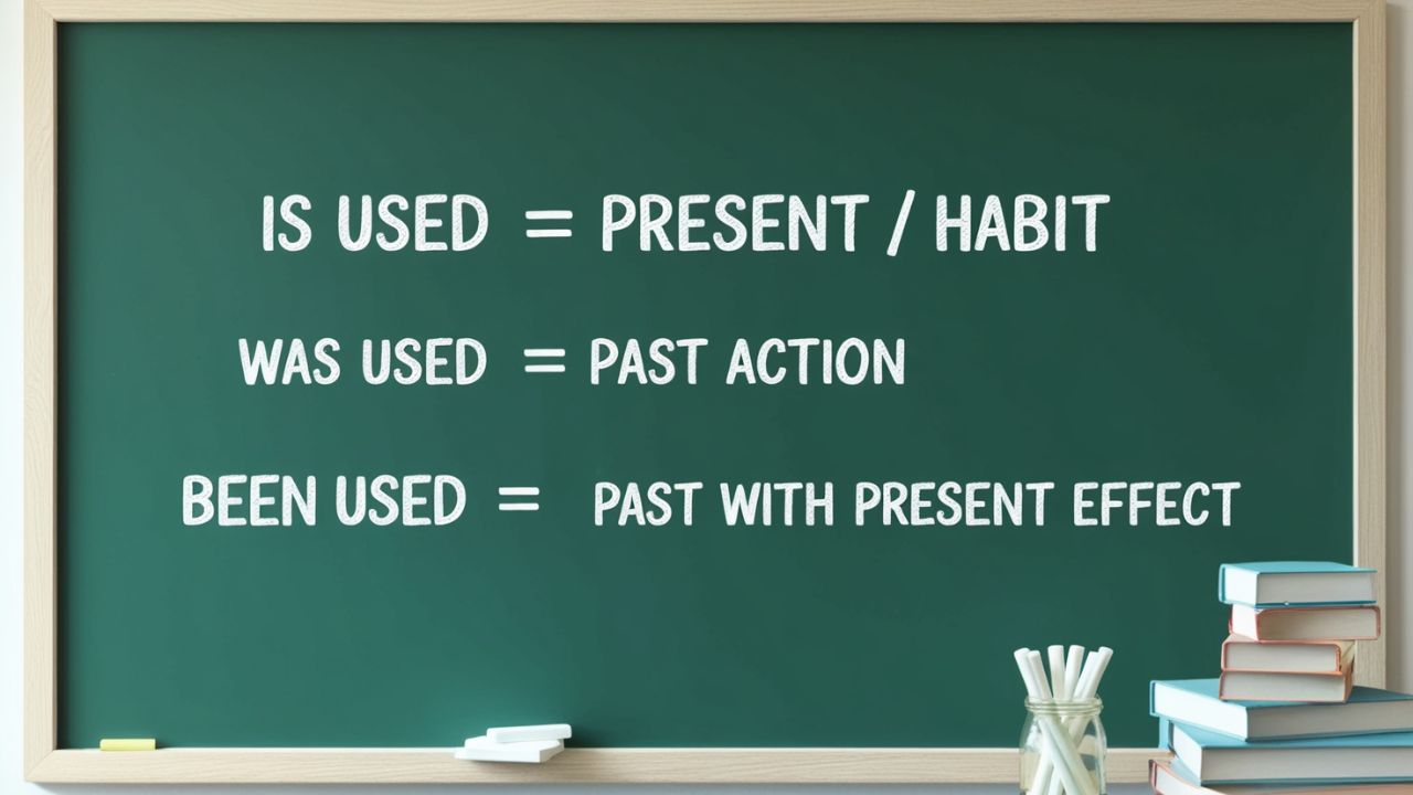 Is Used vs Was Used vs Has Been Used Explained Simply