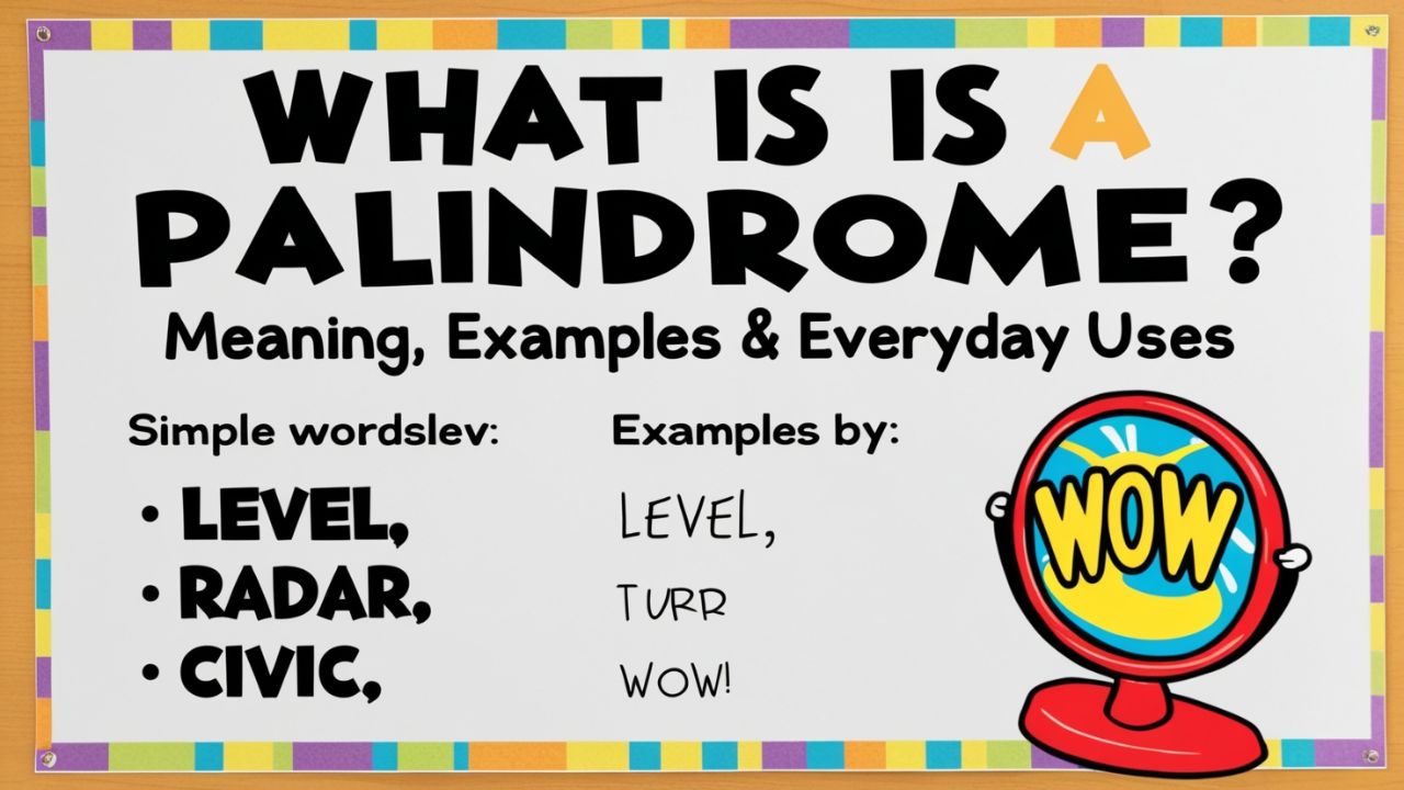 What Is a Palindrome? Meaning, Examples & Everyday Uses
