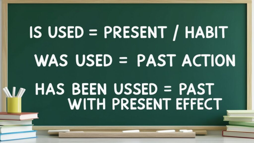 Is Used vs Was Used vs Has Been Used Explained Simply