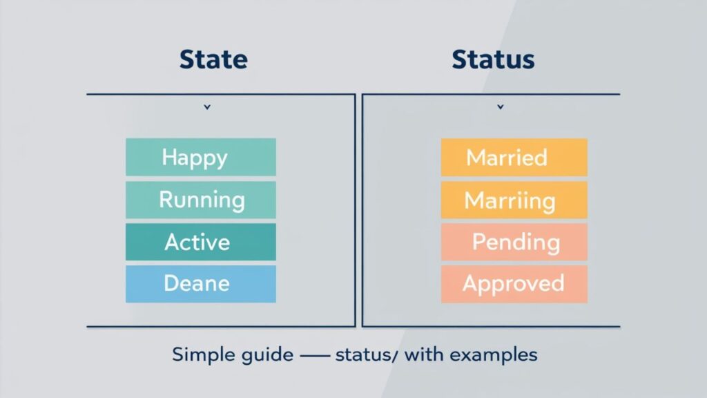 State vs Status: Meaning, Examples, and Usage Guide