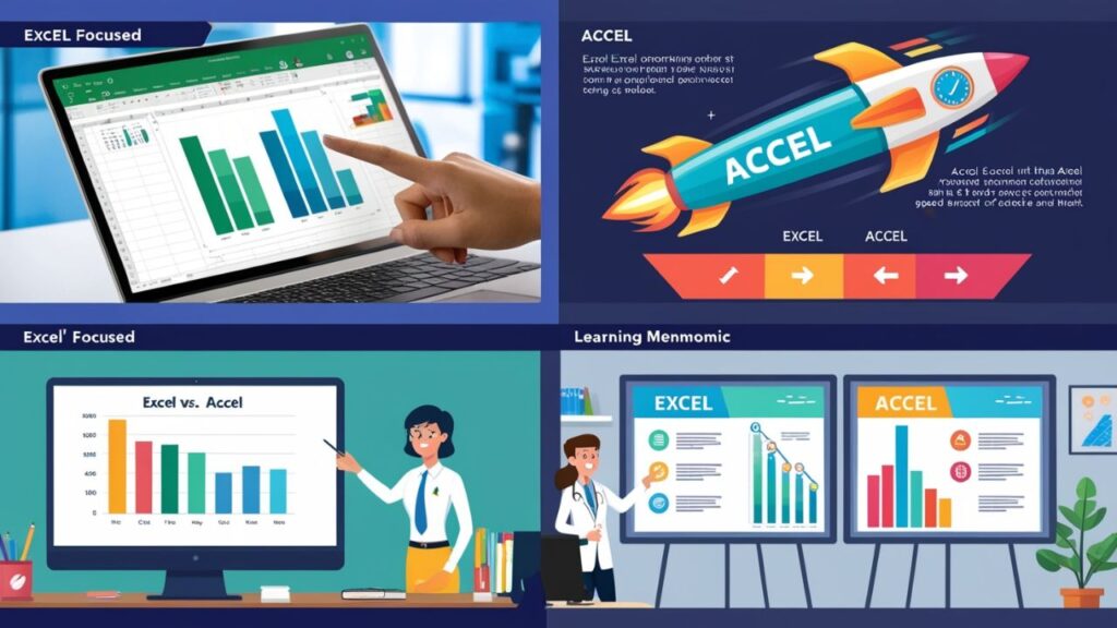 Excel vs Accel: Meaning, Usage, and Examples