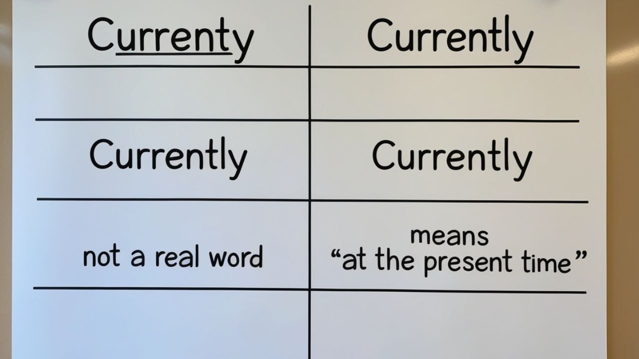 Currently or Currenty – Correct Spelling Explained Simply