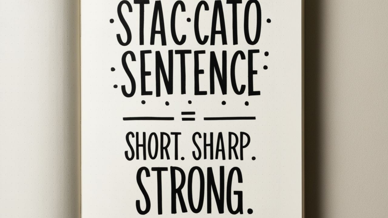 Staccato Sentences Explained: Usage, Tips & Examples
