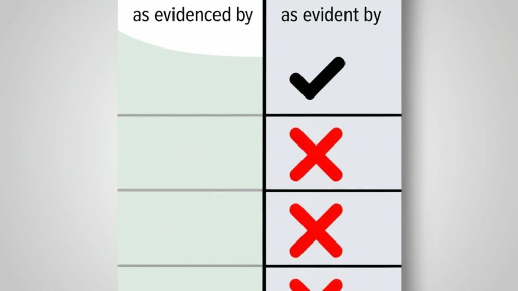 Common Grammar Errors Similar to “As Evident By”