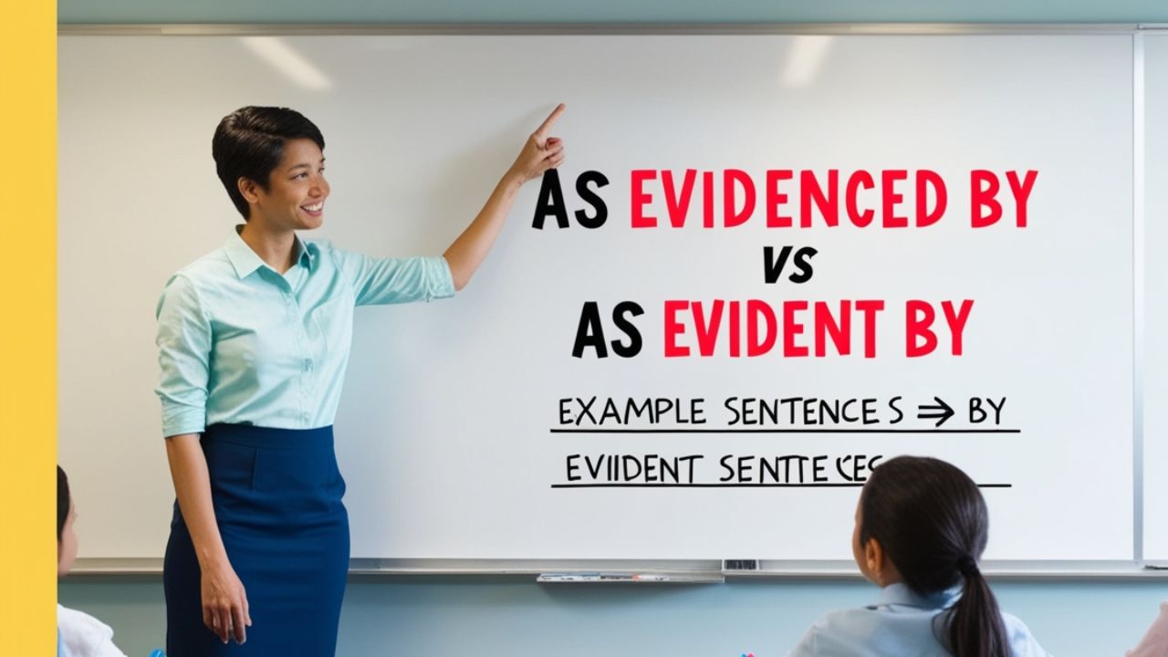 As Evidenced By or As Evident By: Correct Usage