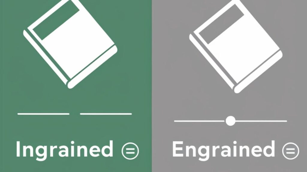 The Verbs Behind the Adjectives: Ingrain vs. Engrain
