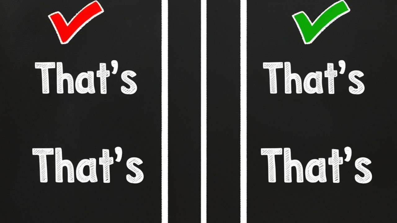 That’s vs Thats: Correct Grammar Usage Explained Simply