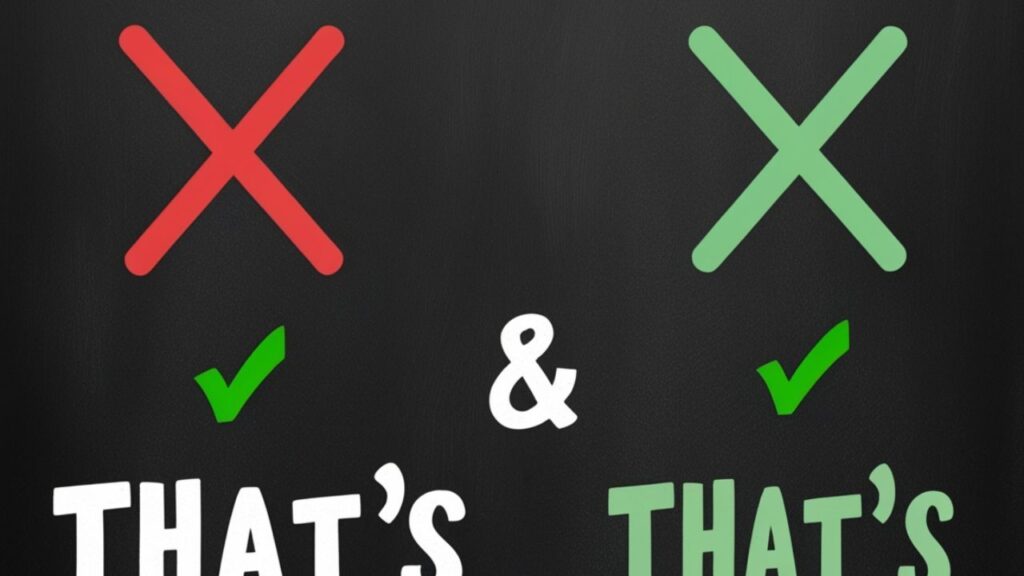 Visual Guide: “That’s” vs. “Thats”