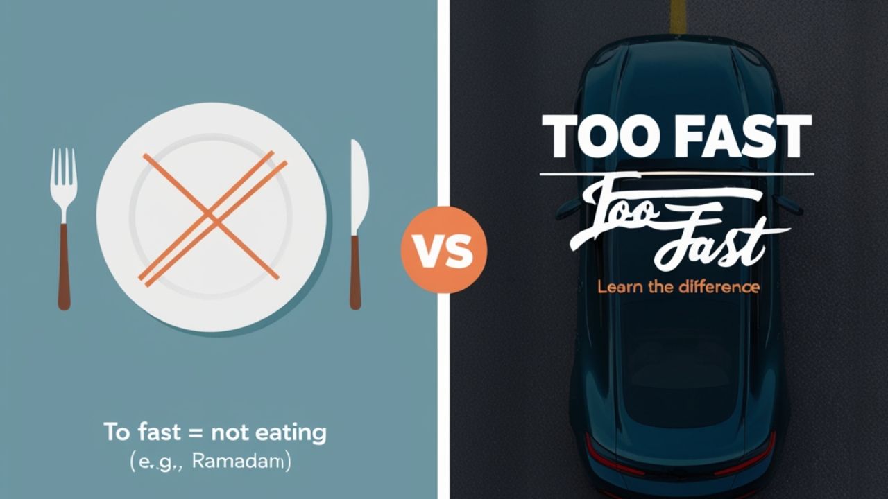 To Fast or Too Fast: Learn the Correct Grammar Usage