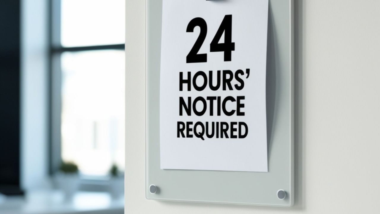 24 Hours’ Notice: The Correct Grammar Explained Simply