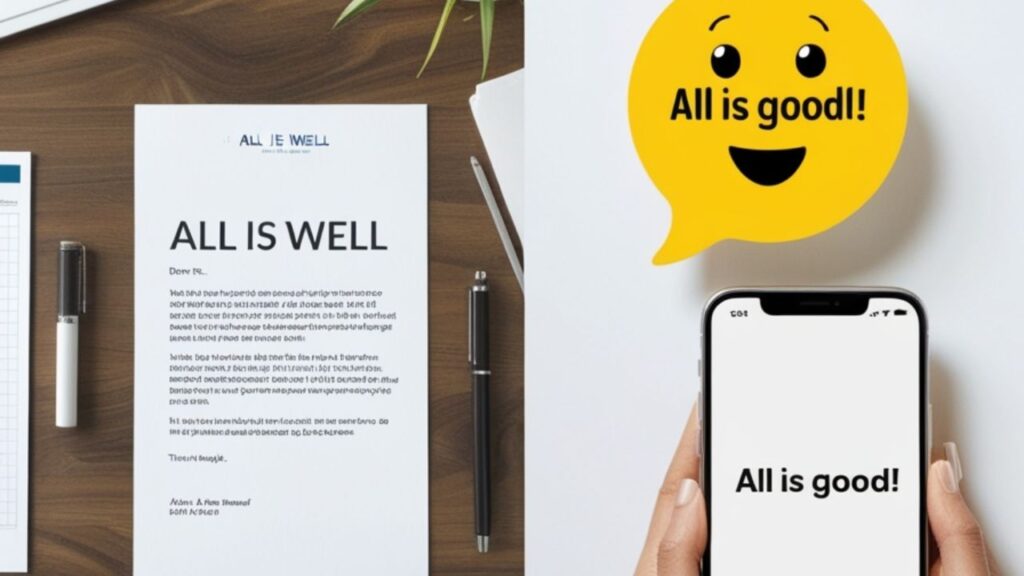 What “All Is Good” Means in Modern Conversations