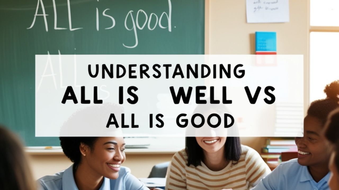All Is Well or All Is Good: What’s Grammatically Right?