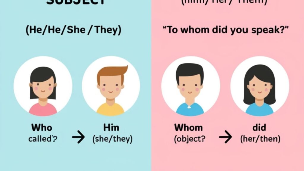 Quick Reference: Who vs Whom Cheat Sheet