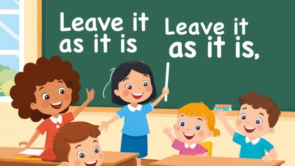 When Is “Leave It As Is” the Better Choice?