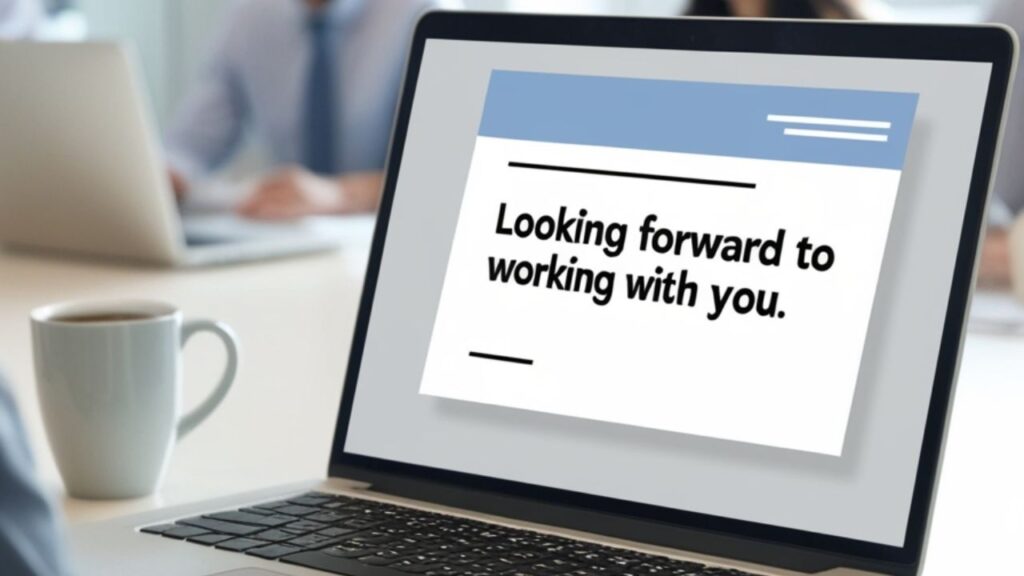 The Tone and Formality of “Looking Forward to Working With You”