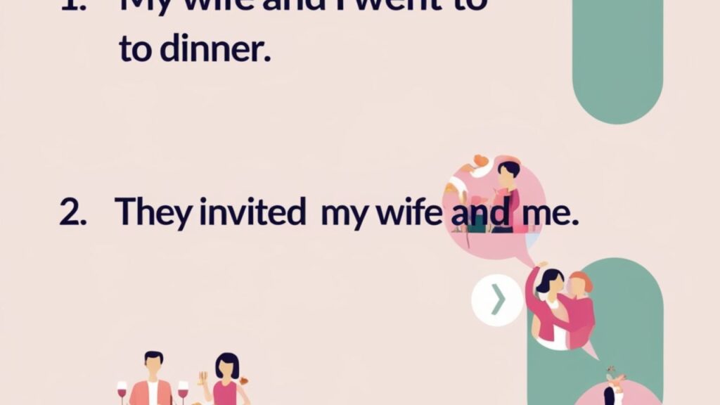 “My Wife and Me” – The Object of the Sentence