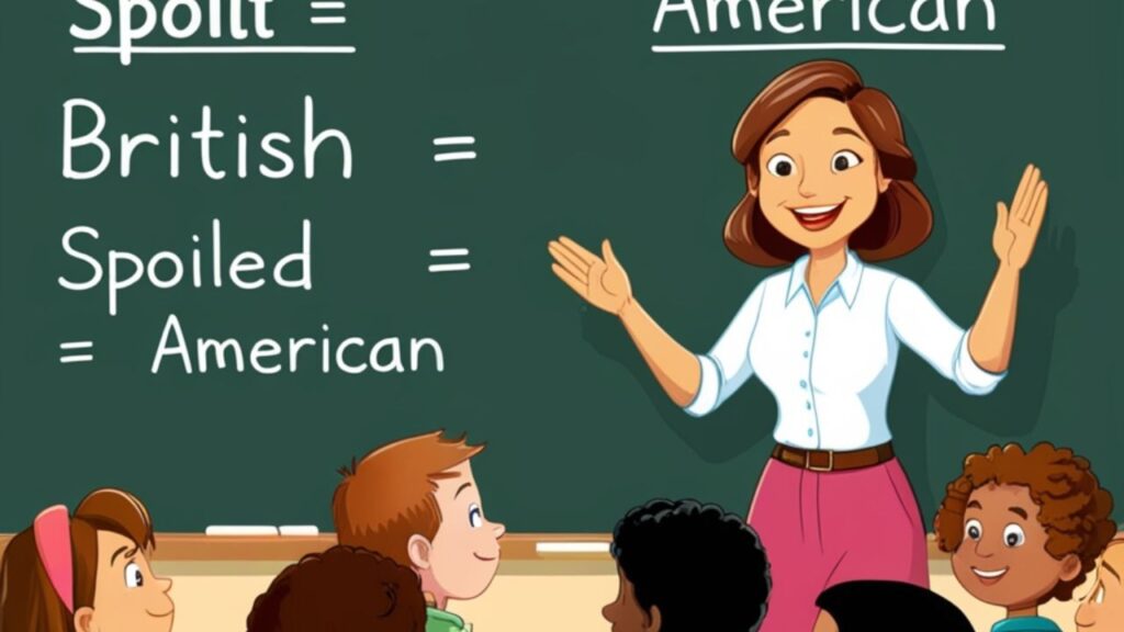 Why American English Prefers “Spoiled”