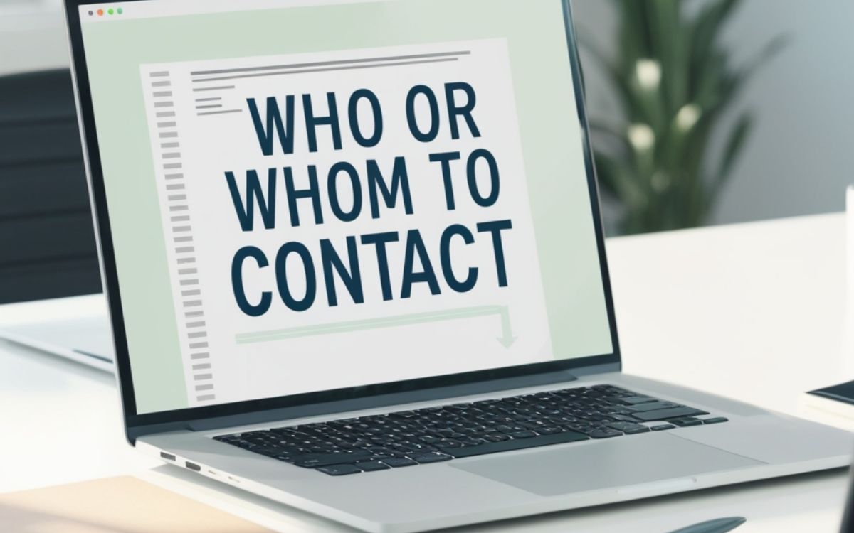 Who or Whom to Contact? Simple Grammar Guide