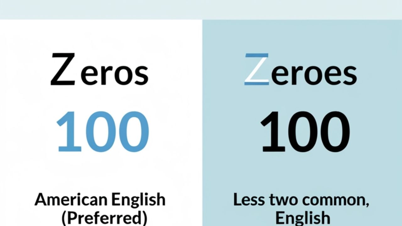 Zeros vs Zeroes: Correct Spelling & Usage Explained