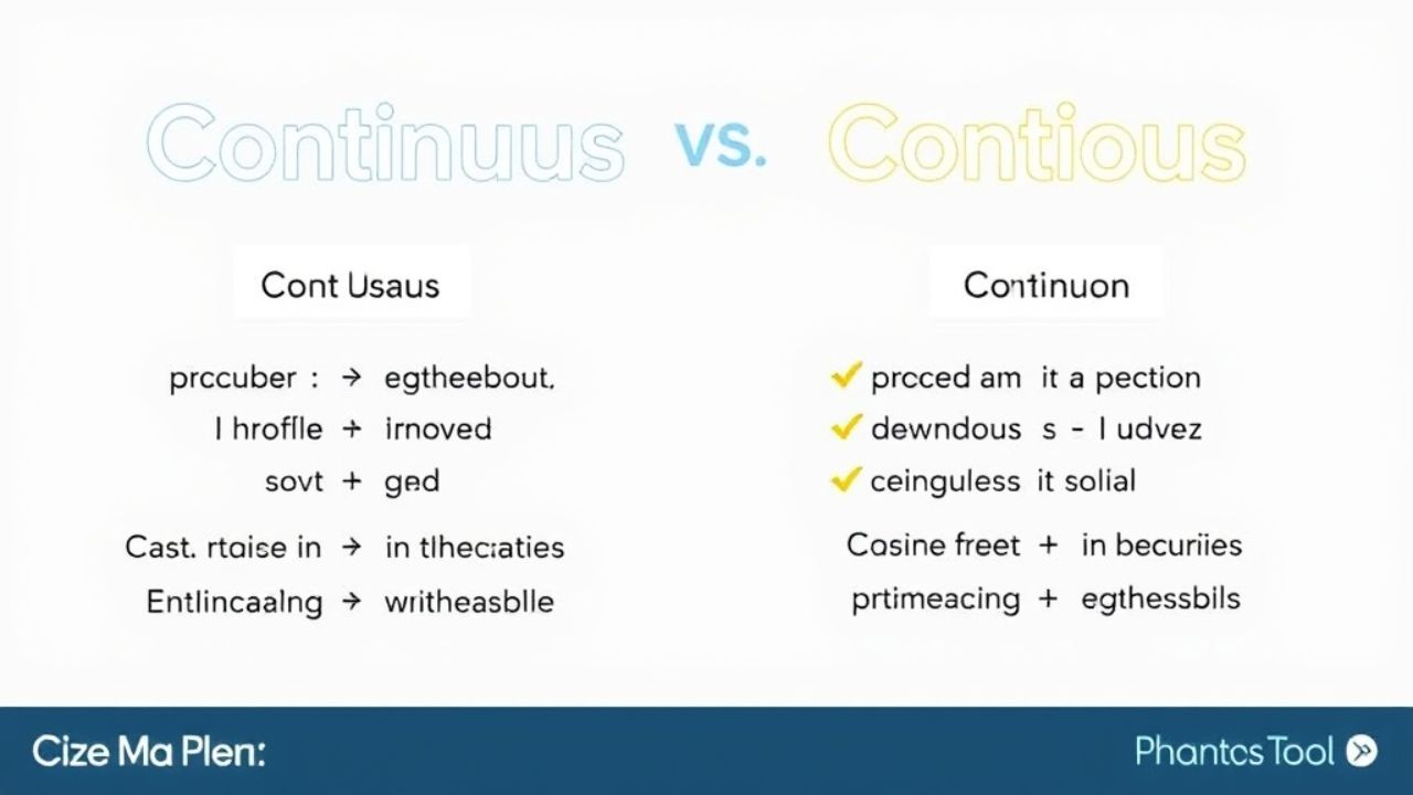 Continuous vs Contious – Which is Correct? A Complete Guide