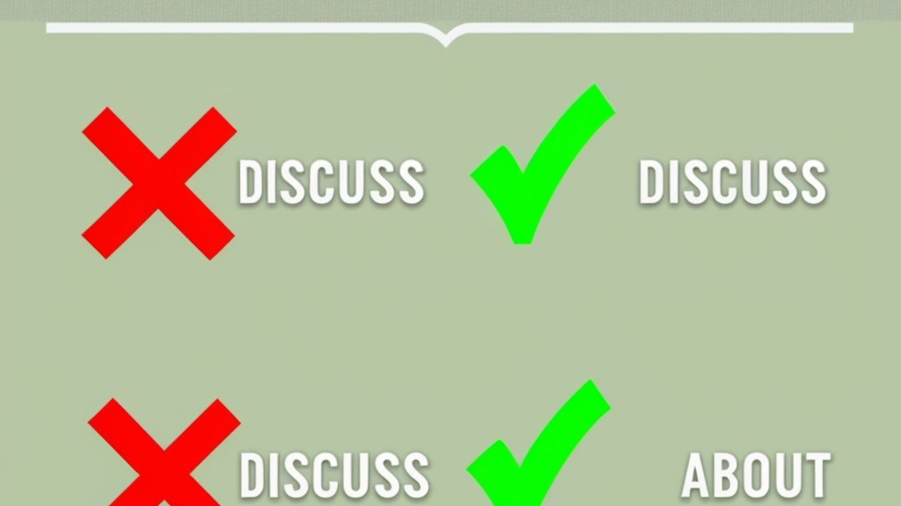 Correct Way to Use “Discuss” – Avoid Saying “Discuss About”