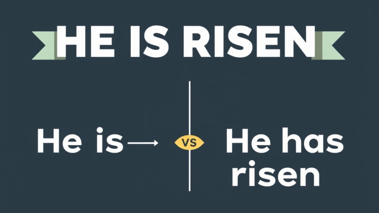 “He Is Risen” vs “He Has Risen”: Grammatical Meaning