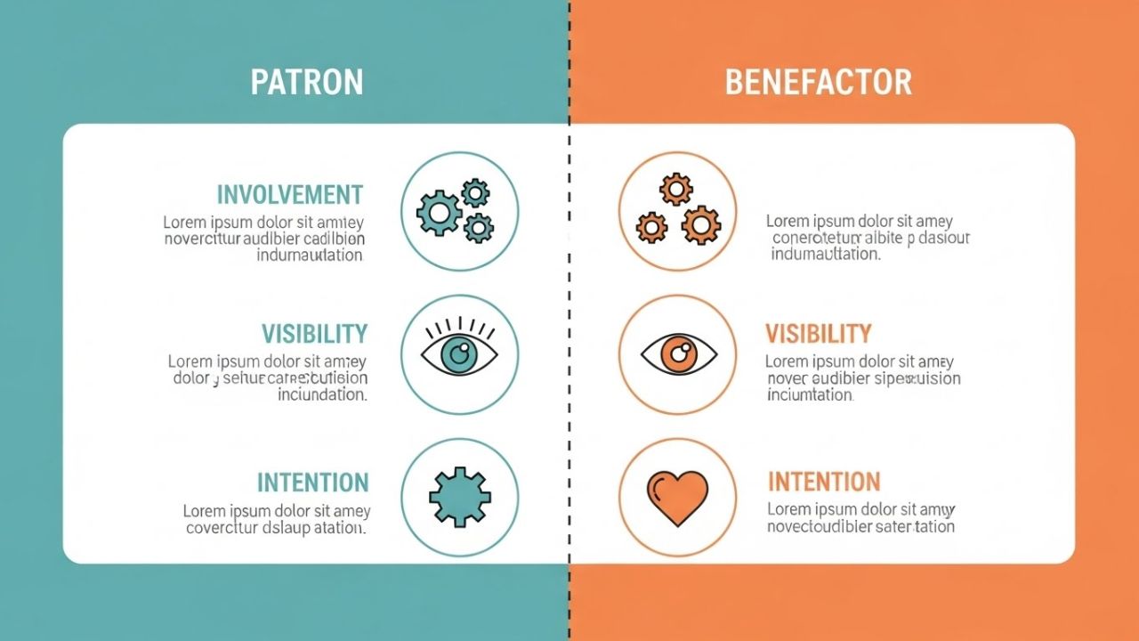 Patron vs. Benefactor – Meaning, Differences & Real-World Usage