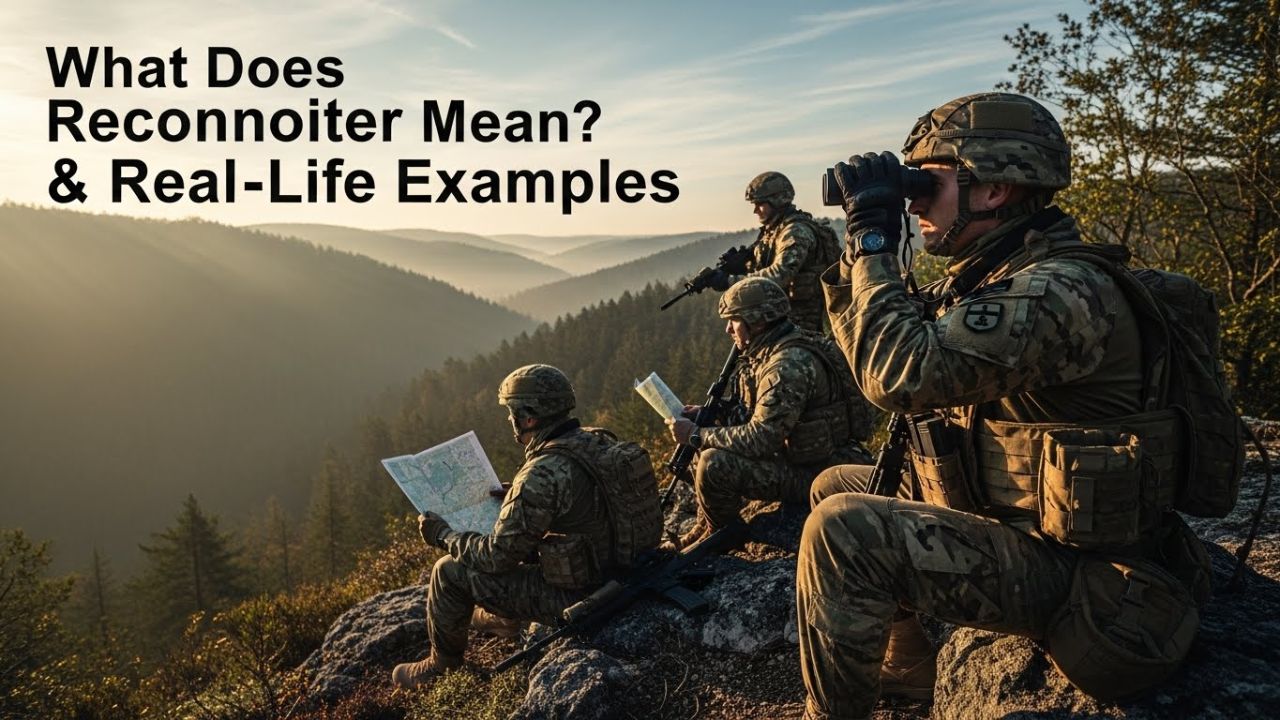 What Does Reconnoiter Mean? Definition & Real-Life Examples