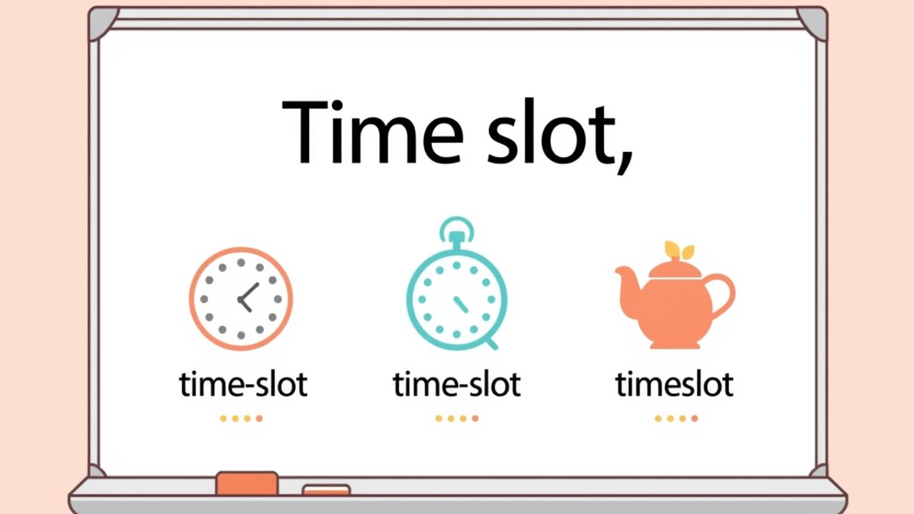 Timeslot or Time Slot? A Clear Guide