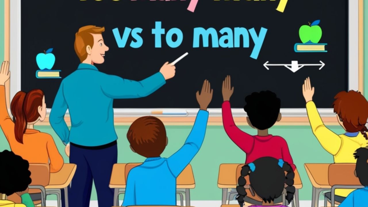 Too Many or To Many? Grammar Rules Explained Clearly