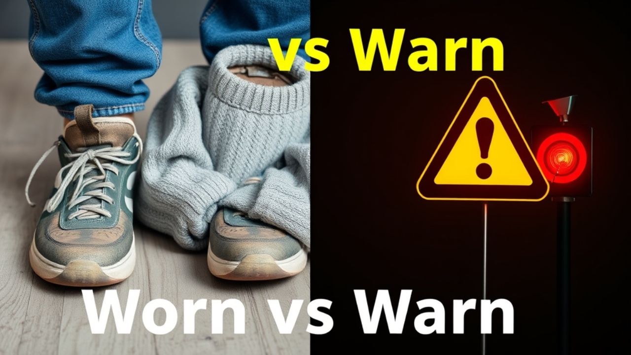 Worn or Warn – Homophones & Meaning (With Examples)
